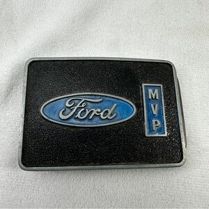 Ford MVP Belt Buckle Employee Promotion Advertising Metal Iconic Classic Color